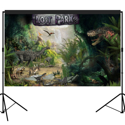 Dino Lost Park Dinosaur Backdrop 8x5 feet