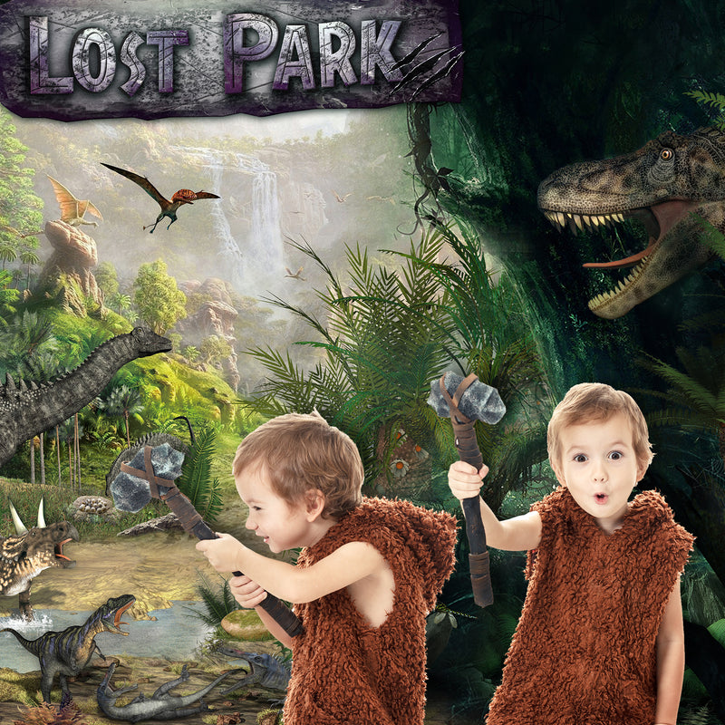 Dino Lost Park Dinosaur Backdrop 8x5 feet