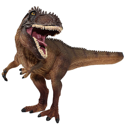 Giganotosaurus Figure with Movable Jaws Brown Height 6-inch