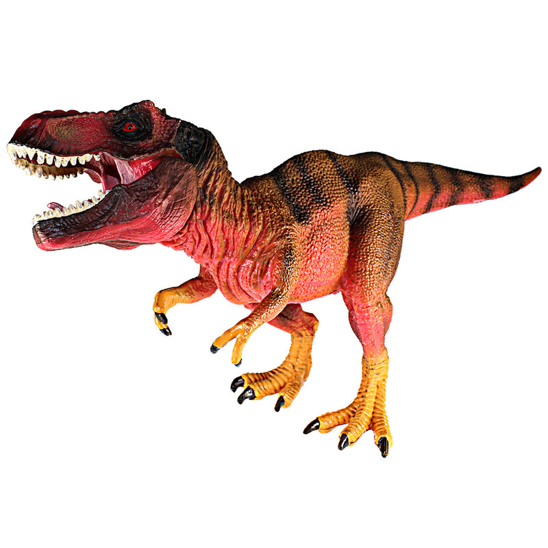 Tyrannosaurus Rex Figure with Movable Jaws Red Height 5-inch