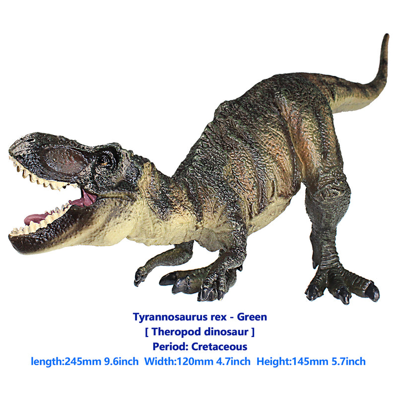 Tyrannosaurus Rex Figure Olive Green Height 6-inch