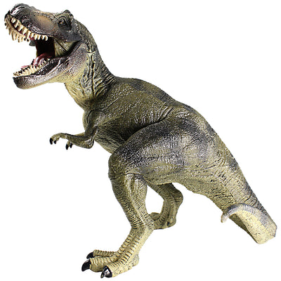 Tyrannosaurus Figure with Movable Jaw Olive Green Height 6-inch