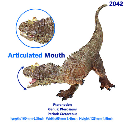 Carnotaurus Figures Brown Carnotaurus with Movable Jaws 2-Count