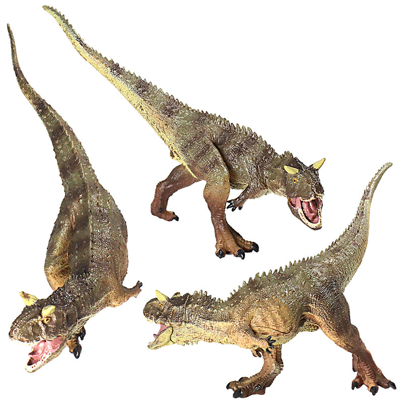 Carnotaurus Figures Brown Carnotaurus with Movable Jaws 2-Count