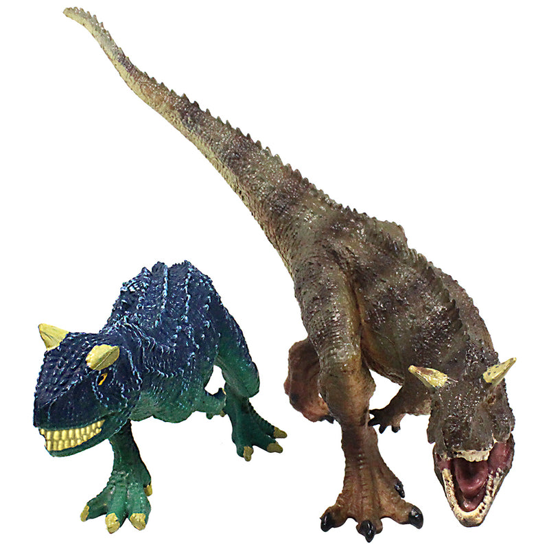 Carnotaurus Figures Brown Carnotaurus with Movable Jaws 2-Count