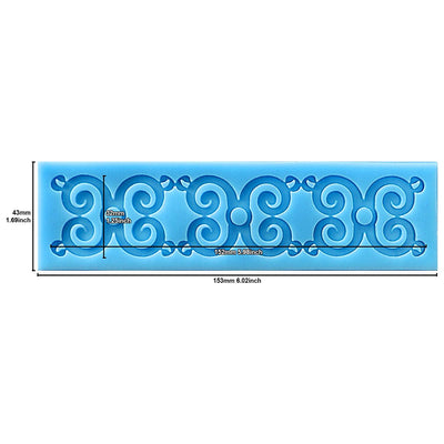 Swivel Lace Border Silicone Mold