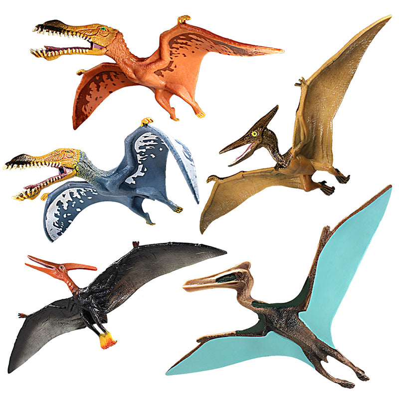 Quetzalcoatlus Figures Some Pterosaurs with Movable Jaws 5-Count