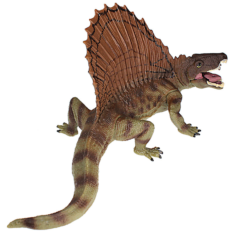 Dimetrodon Figure with Movable Jaw Green Height 3-inch