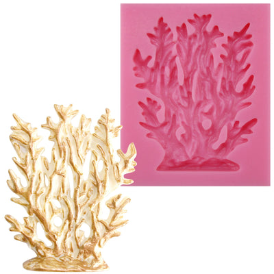 Sea Life Fondant Silicone Molds Coral 2.9x1.9inch