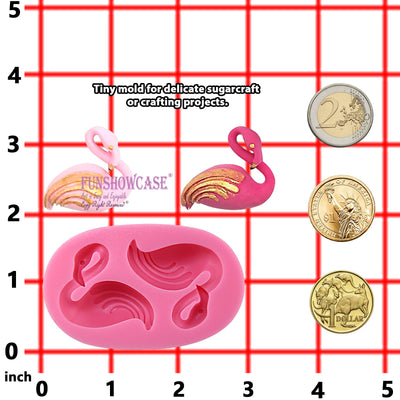 Aloha Beach Fondant Silicone Mold Flamingo 2 Cavity