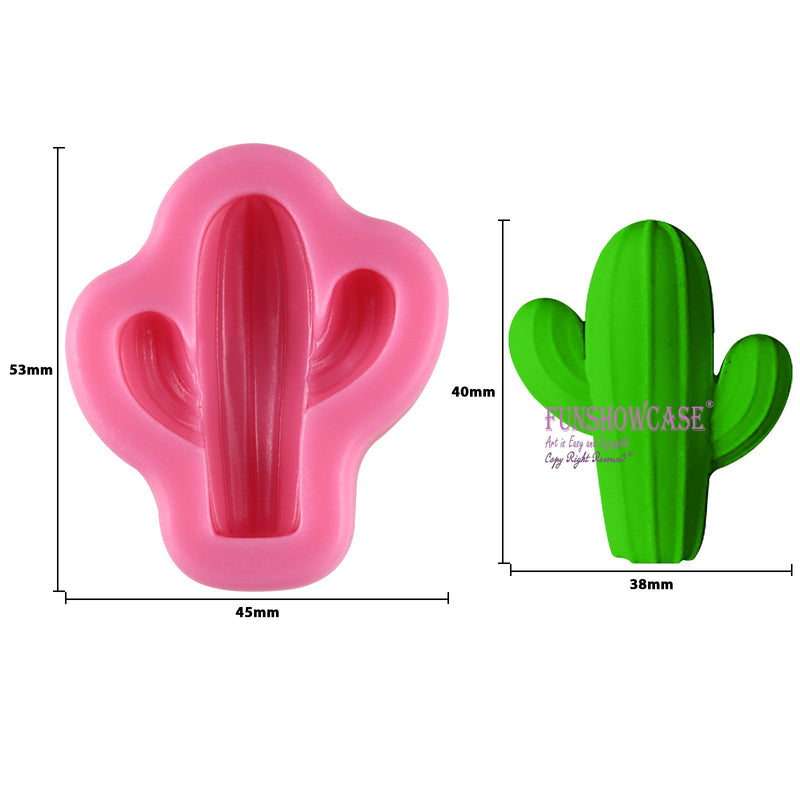 Fondant Silicone Mold Cactus 1.5inch for Summer Parties