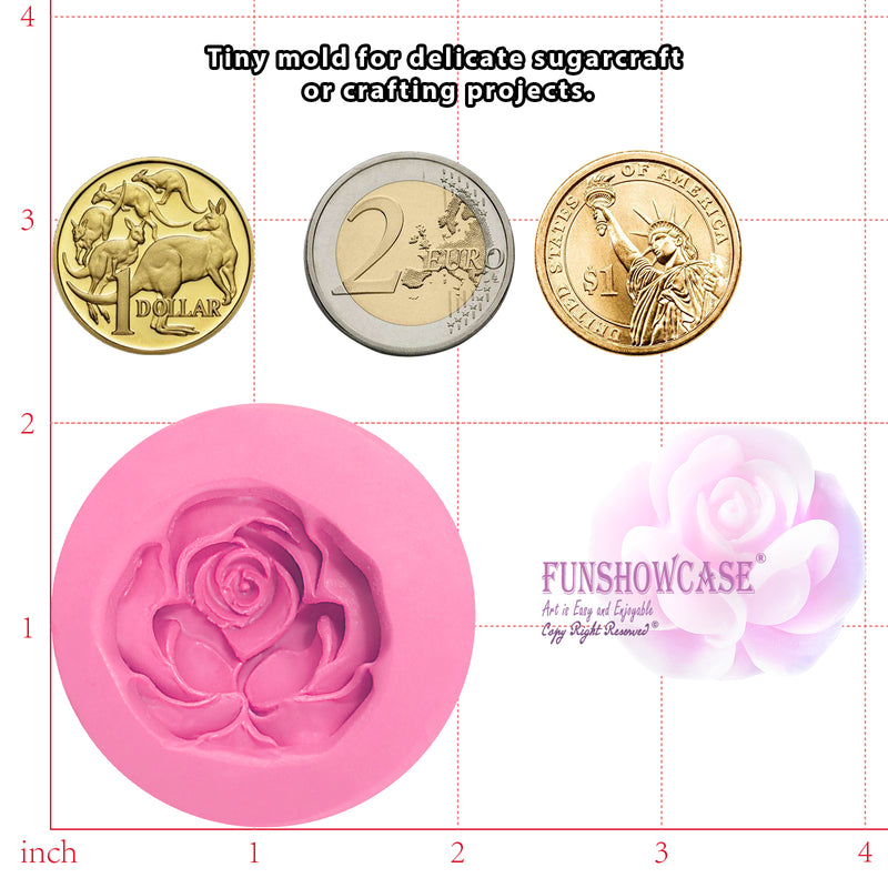 2 inch Rose Flower Silicone Mould