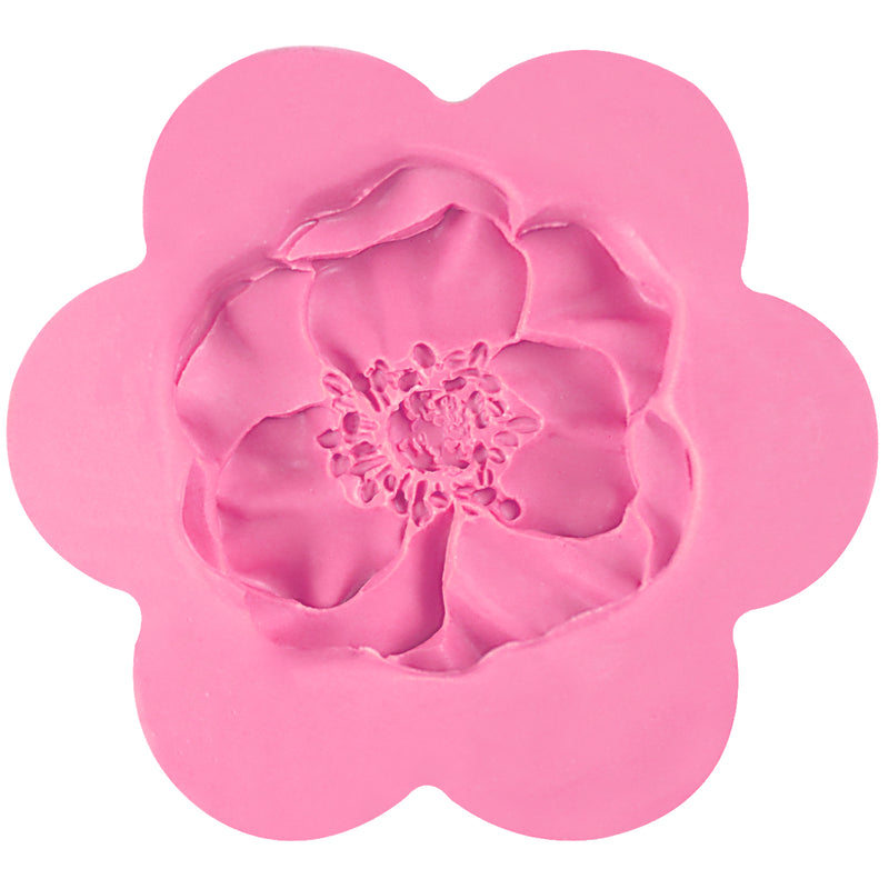 2.4 inch Peony Flower Silicone Mold