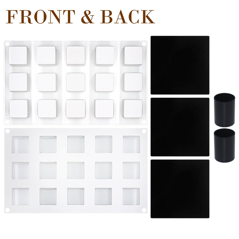 Magic Cube Cake Baking Silicone Mold Tray with Rank
