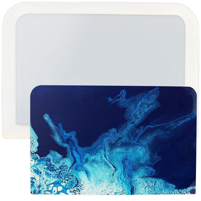 Rectangle Coaster Resin Silicone Mold 2.6x1.8inch