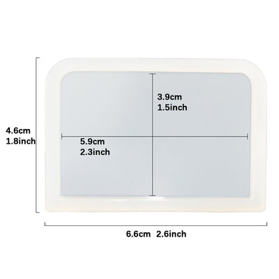 Rectangle Coaster Resin Silicone Mold 2.6x1.8inch