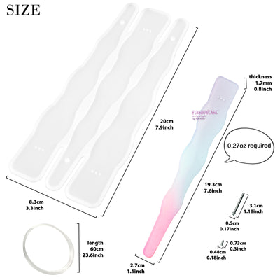 Fan Silicone Mold for Resin Casting, 8inch Life Size #2140