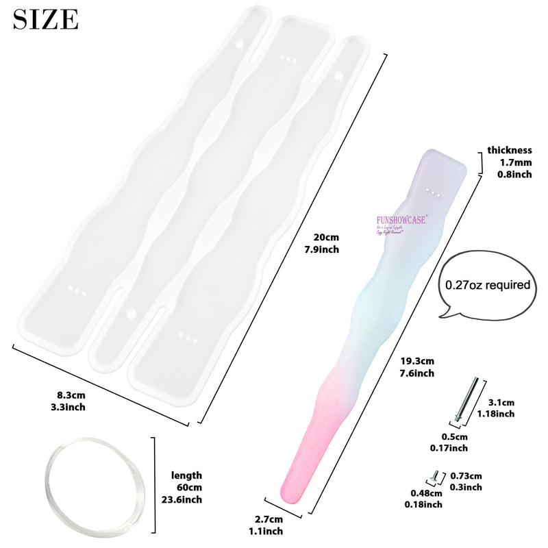 Fan Silicone Mold for Resin Casting, 8inch Life Size 