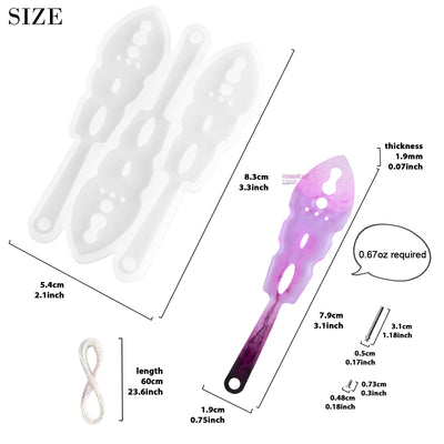 Fan Silicone Mold for Resin Casting, 3inch