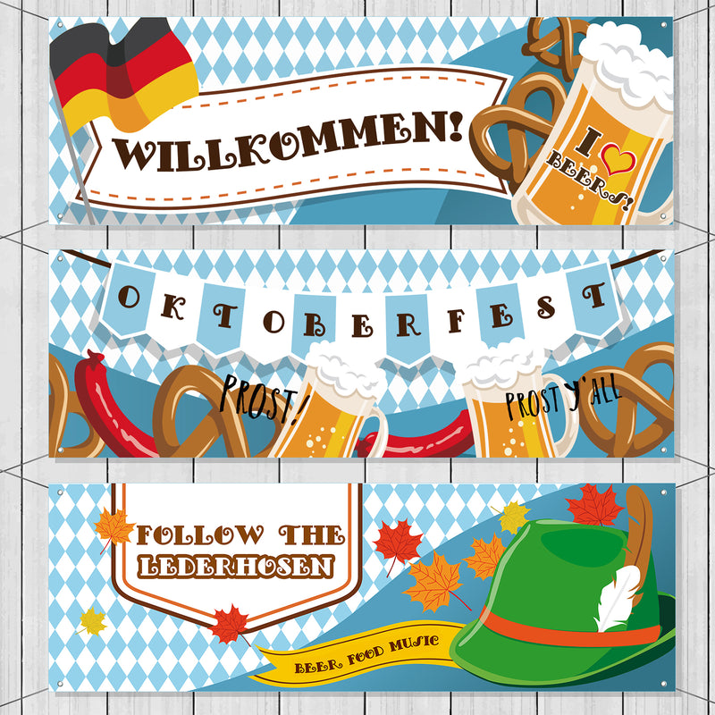 Oktoberfest Sign Party Banner 3-Count