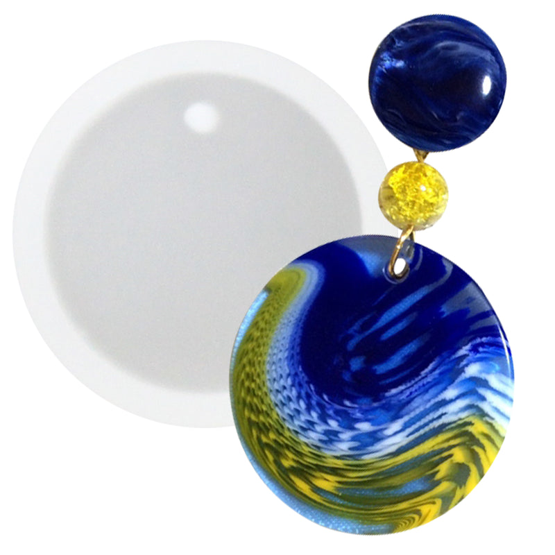 Round Resin Pendant Silicone Mold 0.4inch