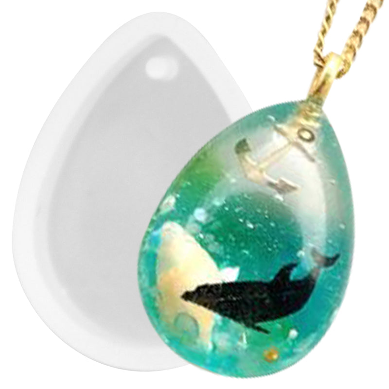 Drop Resin Pendant Silicone Mold 0.9x1.1inch