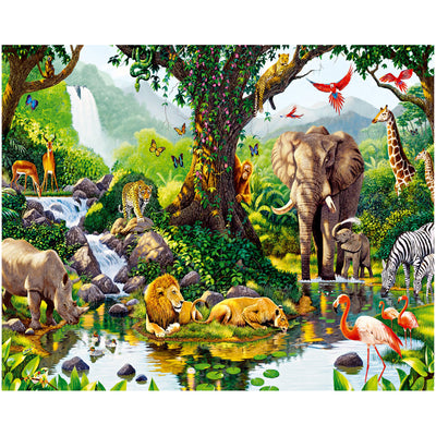 Tropical Rain Forest Jungle Adventure Backdrop 7x6feet