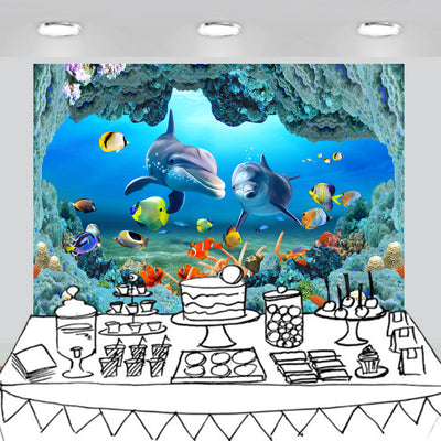 Ocean Scenic Undersea Backdrop 7x5feet