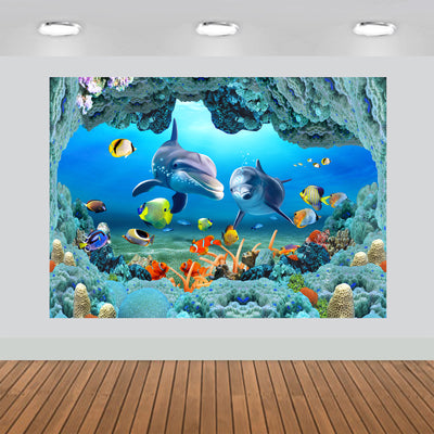 Ocean Scenic Undersea Backdrop 7x5feet