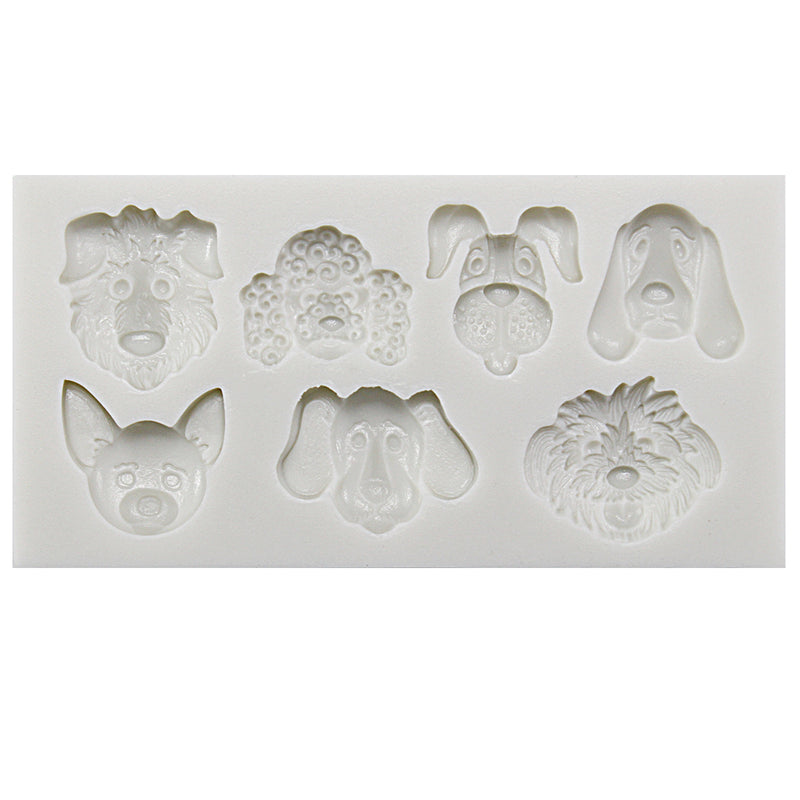 Puppy Dog Face Fondant Silicone Mold