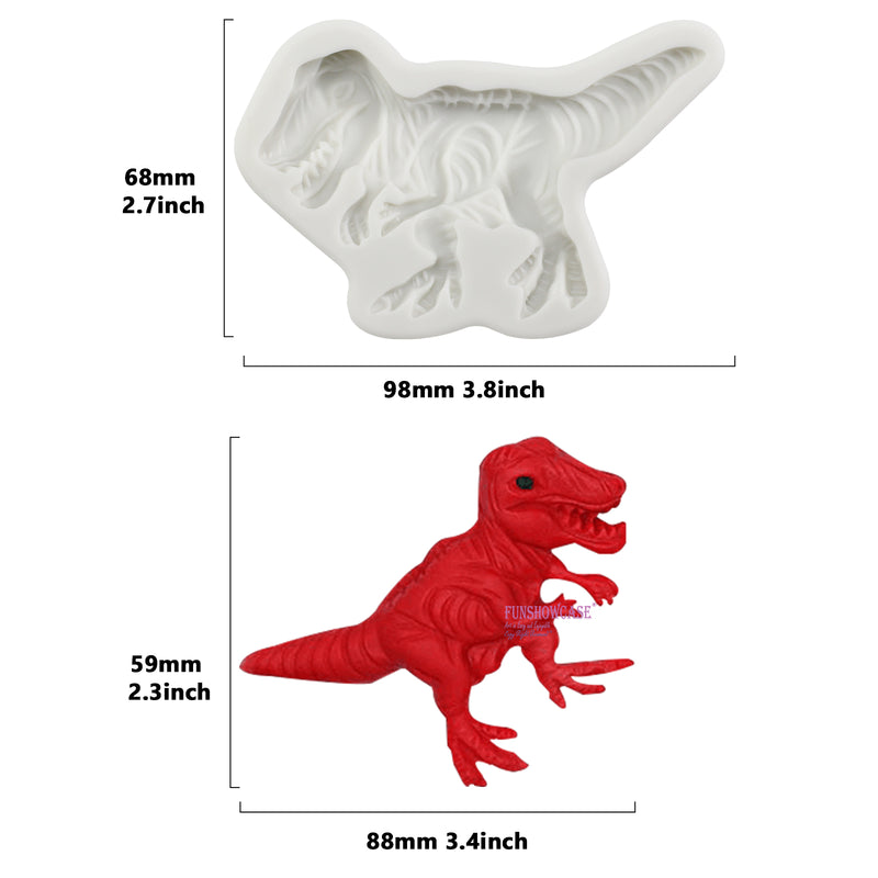Dinosaur Fondant Silicone Mold T Rex 2.3inch
