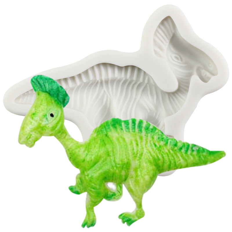 Dinosaur Fondant Silicone Mold Corythosaurus 2.4inch