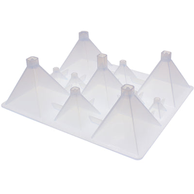 Square Pyramid Geometric Resin Silicone Mold 11-Cavity