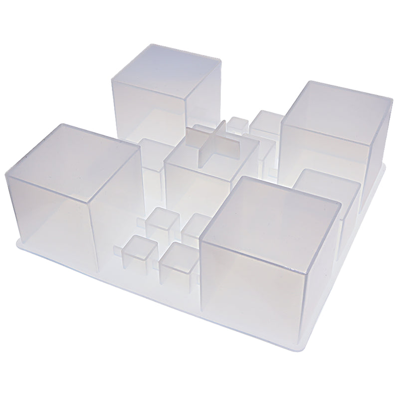 Cube Geometric Resin Silicone Molds 20-Cavity