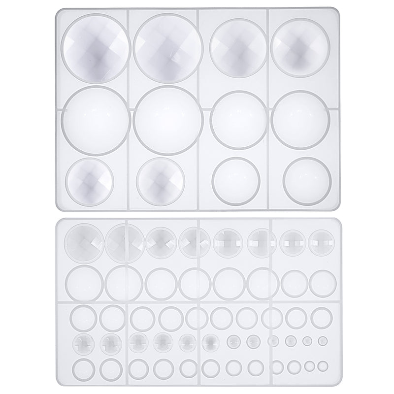 Cabochon Gem Resin Silicone Molds Jewelry Making Trays