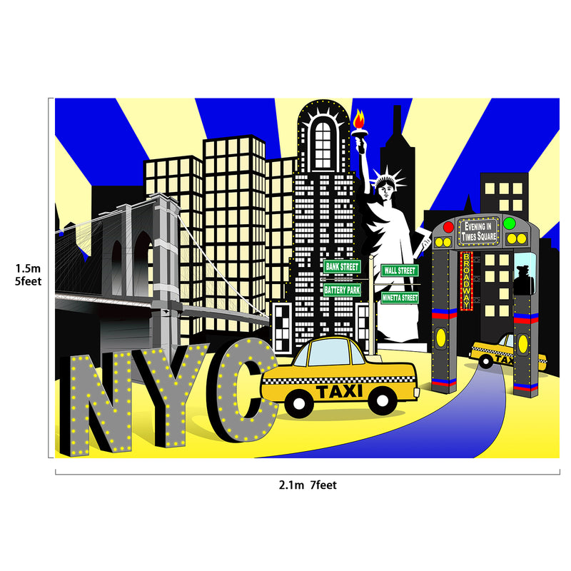 New York City Times Square Party Backdrop 7x5 feet