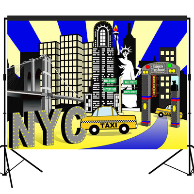 New York City Times Square Party Backdrop 7x5 feet