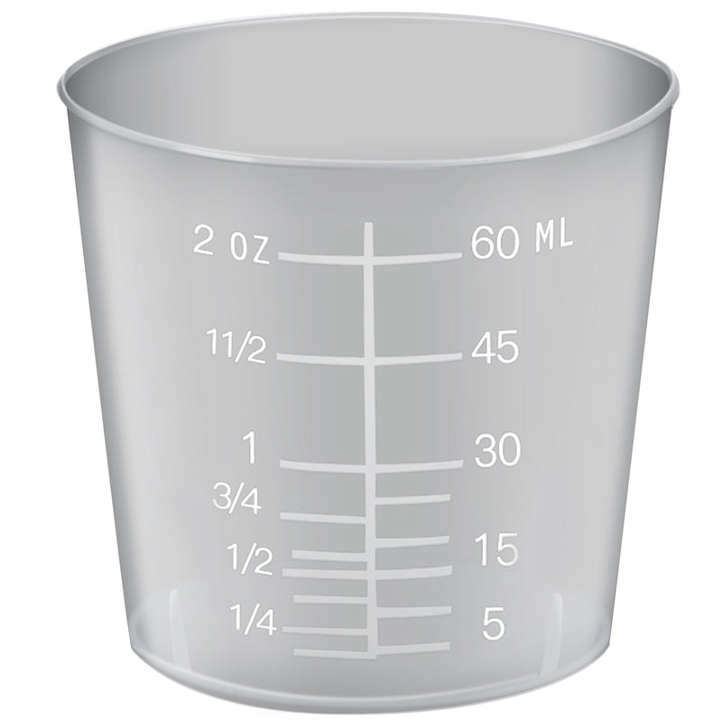 Graduated Plastic Cups 60ml 5-count