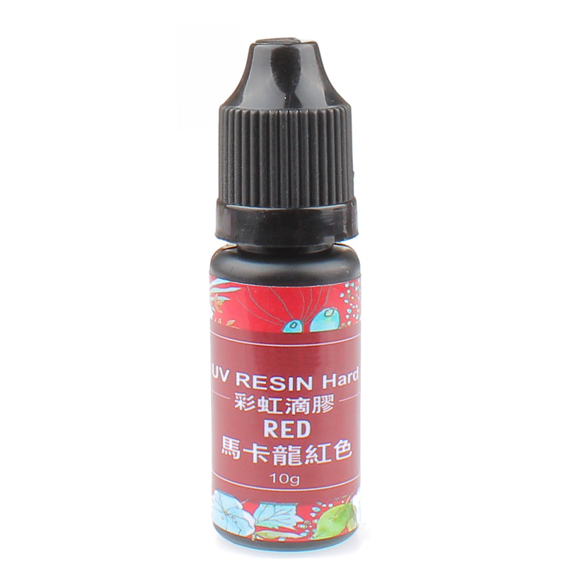 Pastel Solid Color UV Resin Hard Type 10ml 10g 0.35oz, Red