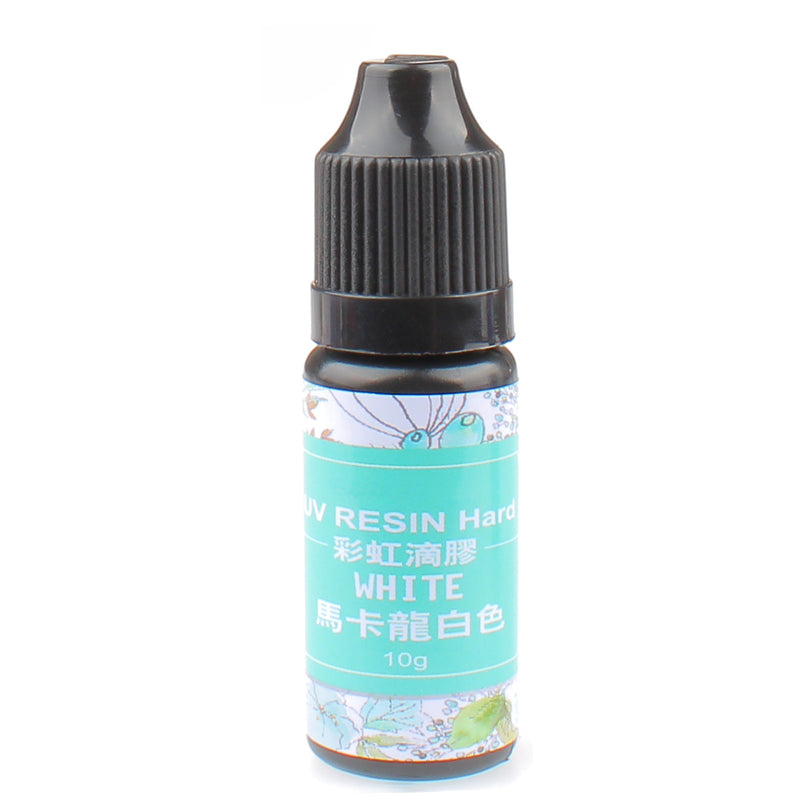 Pastel Solid Color UV Resin Hard Type 10ml 10g 0.35oz, White