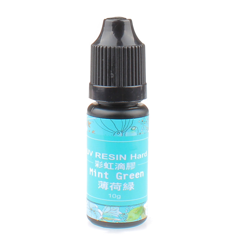 Pastel Solid Color UV Resin Hard Type 10ml 10g 0.35oz, Mint Green
