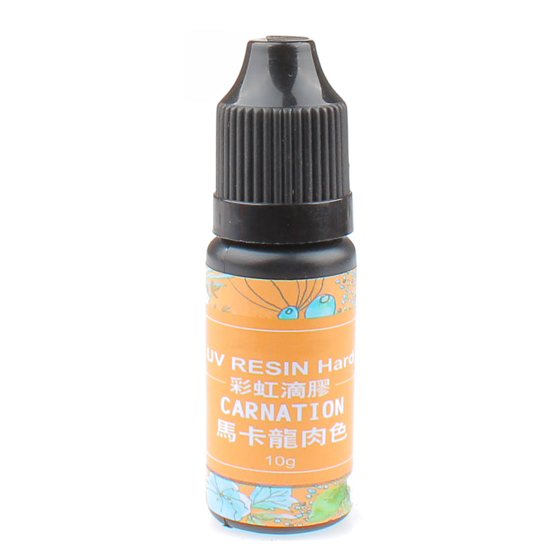 Pastel Solid Color UV Resin Hard Type 10ml 10g 0.35oz, Carnation (Apricot)