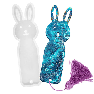 Rabbit Bookmark Silicone Resin Mold Small 3.7inch