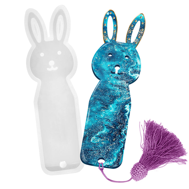 Funshowcase Rabbit Bookmark Silicone Resin Mold Small 3.7inch