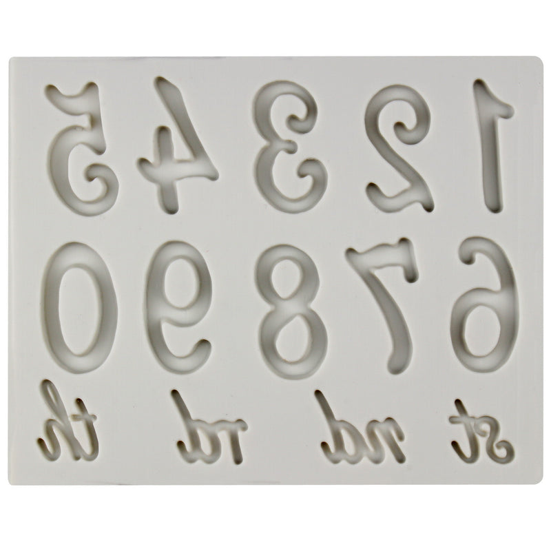 Numbers & Letters Silicone Fondant Mold 150x100x5mm