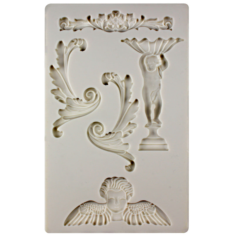 Cherubs Sculpture Silicone Fondant Mold 200x120x5mm