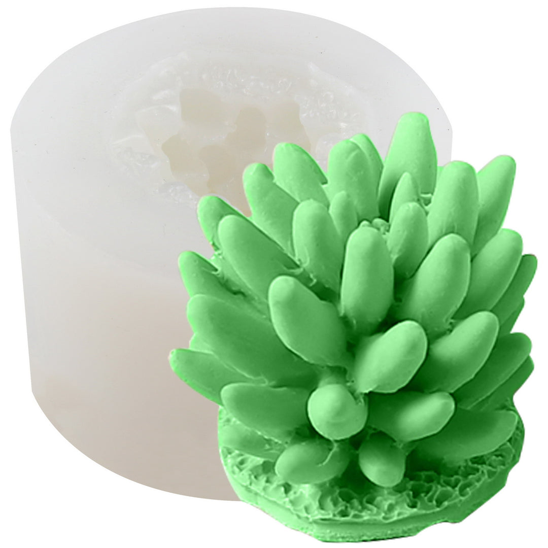 succulent silicone mold Succulent Silicone Mold-Fenestraria Aurantiaca-2.4x1.7inch