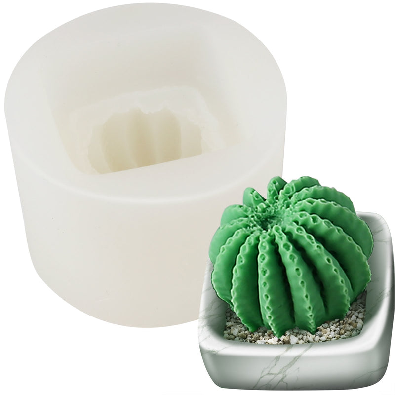Cactus with Pot Silicone Mold 1.9x1.9inch