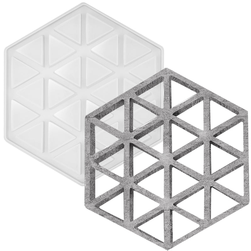 TERGAYEE Resin Silicone Molds,Square Shape,Round Shape,Rhombus