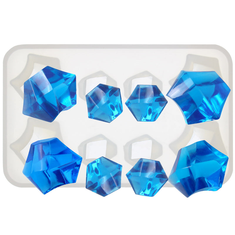 Multi-faceted Gems Resin Silicone Mold